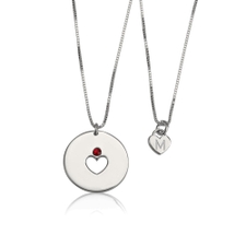 Birthstone Mother Daughter Necklace Set - Thumbnail 2