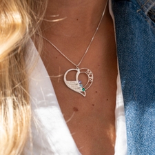 Personalized Necklace for Mom - Thumbnail Model