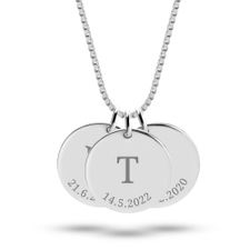 Personalized Date Necklace - Thumbnail 3