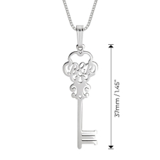 Personalized Key Shape Necklace - Thumbnail Information