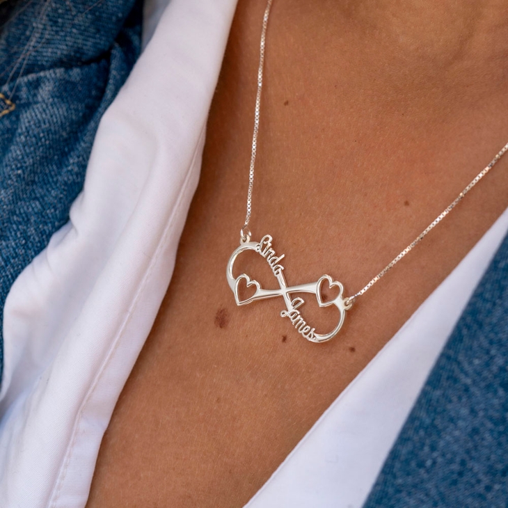 Infinity Love Pendant Necklace model