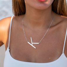 Personalized Initial Necklace - Thumbnail Information