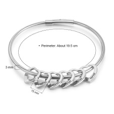 Personalized Mothers Bracelet with Children's Names - Thumbnail Information