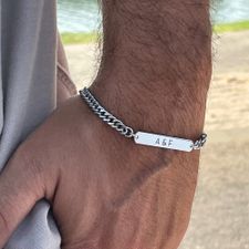 His And Hers Initial Bracelet Set - Thumbnail Model