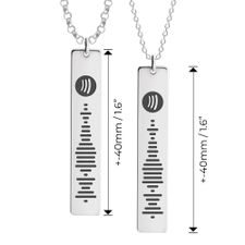 Matching Spotify Necklaces For Couples - Thumbnail Information