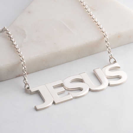 Large Name Necklace For Men