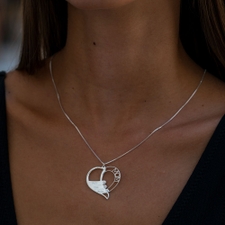 Mom Diamond Necklace - Thumbnail Model