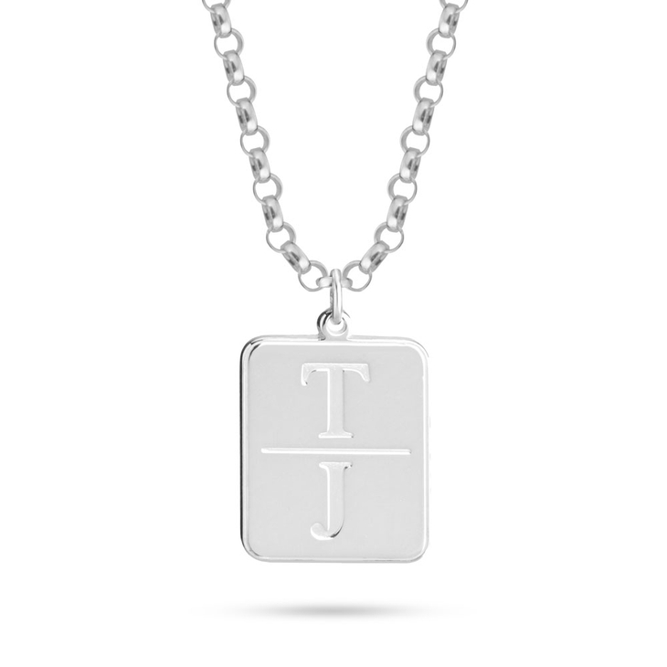 Two Initial Pendant