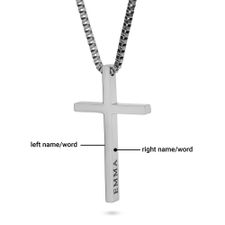 3D Cross Pendant Necklace - Thumbnail Information
