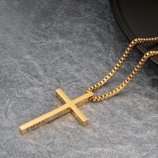 3D Cross Pendant Necklace - Thumbnail Model