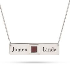 Jewish Nano Bible Bar Necklace for Couples