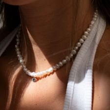 Evil Eye Pearl Necklace - Thumbnail Information