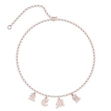 Choker Name Necklace in Rose Gold Plating