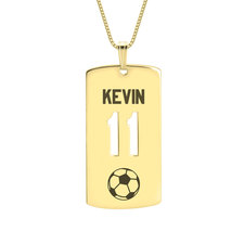 Personalized Dog Tag Sport Necklace - Thumbnail 2