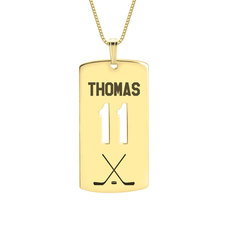 Personalized Dog Tag Sport Necklace - Thumbnail 4
