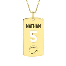 Personalized Dog Tag Sport Necklace - Thumbnail 5