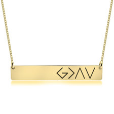 God is Greater Than the Highs and Lows Necklace - Thumbnail 2