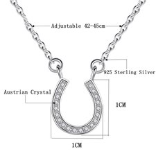 Sterling Silver Horseshoe Necklace - Thumbnail Information