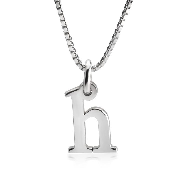 Small Letter Initial Necklace - Picture 2