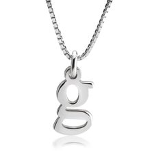 Small Letter Initial Necklace - Thumbnail 3