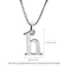 Small Letter Initial Necklace - Thumbnail Information