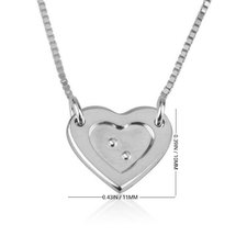 Braille Love Necklace - Thumbnail Information