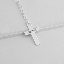 Cross Name Necklace - Thumbnail Model