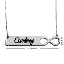 Infinity Bar Necklace - Thumbnail Information