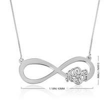 Infinity Monogram Necklace - Thumbnail Information