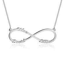 Infinity Necklace with Names - Thumbnail 3
