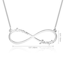 Infinity Necklace with Names - Thumbnail Information