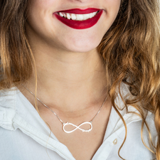Infinity Necklace with Names - Thumbnail Model