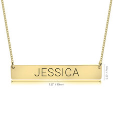 Personalized Name Bar Necklace - Thumbnail Information