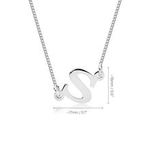 Sideways Initial Necklace - Thumbnail Information