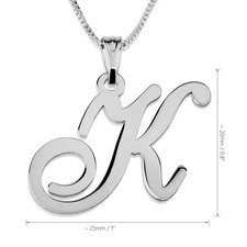 Initial Pendant Necklace - Thumbnail Information