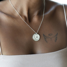 Engraved Initial & Date Necklace - Thumbnail Model