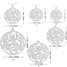 Circle Monogram Necklace - Thumbnail Information
