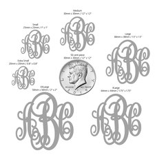 Split Chain Monogram Necklace - Thumbnail Information