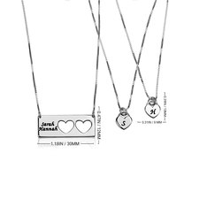 Engraved Name Mother Daughter Necklace - Thumbnail Information