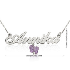 Butterfly Name Necklace - Thumbnail Information