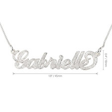 Sparkling Carrie Name Necklace - Thumbnail Information