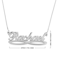 Infinity Underline Name Necklace - Thumbnail Information
