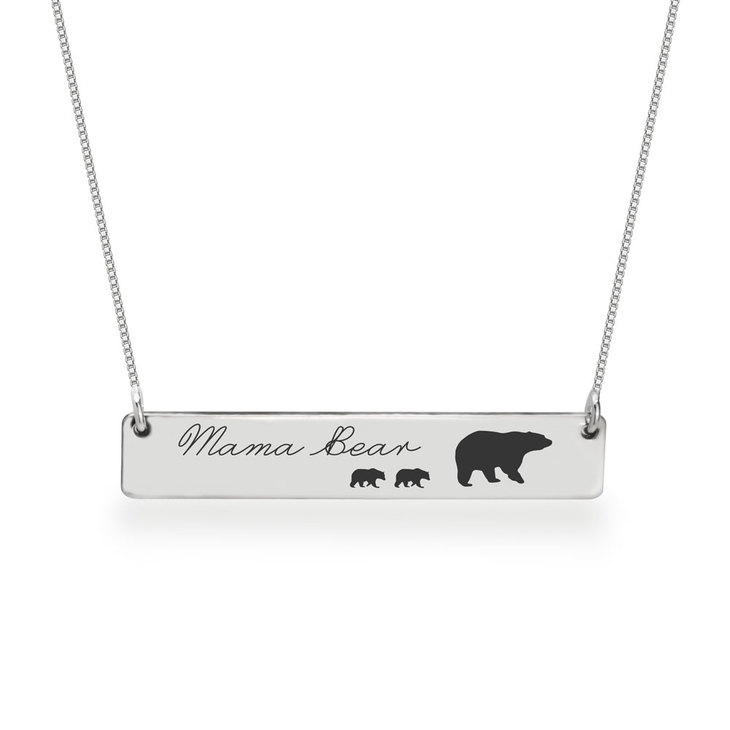 Personalized Mama Bear Necklace - Picture 2
