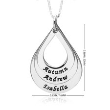 Teardrop Mother Necklace - Thumbnail Information