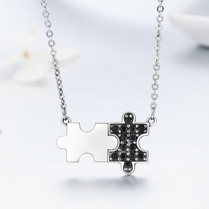 Puzzle Piece Necklace - Picture 2