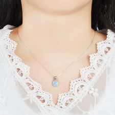 Square Opal Necklace - Thumbnail Model