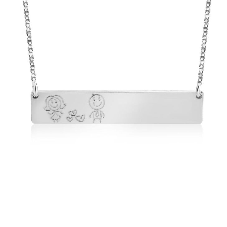 Family Bar Necklace - Picture 2
