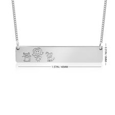 Family Bar Necklace - Thumbnail Information