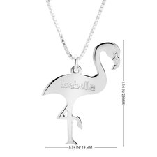 Personalized Flamingo Necklace - Thumbnail Information