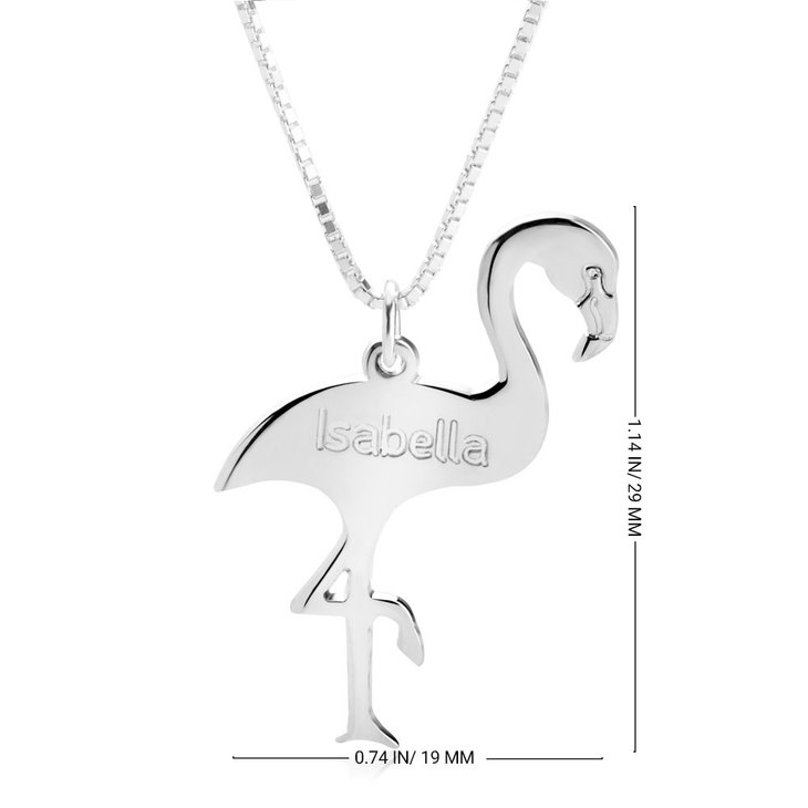 Personalized Flamingo Necklace information